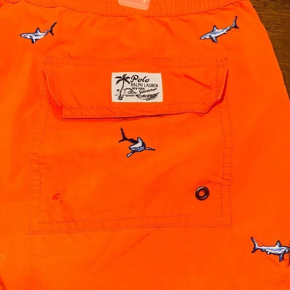 Ralph Lauren Polo Swim Surf Board Shorts Trunks Suit Fish